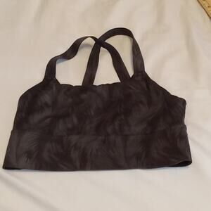 Athleta Women's Black print Running Sports Bra Medium.  Activewear, Athleisure